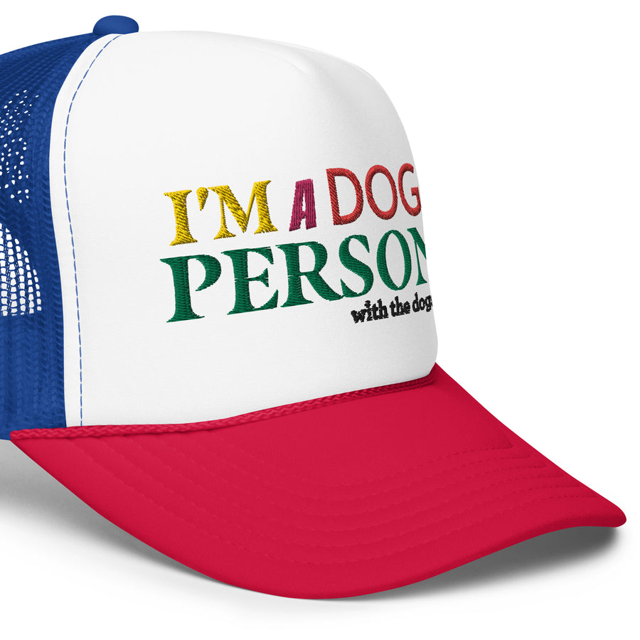 I'M A DOG PERSON trucker hat